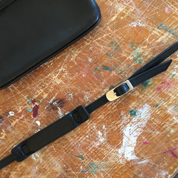 Vintage Roots Leather Mini Crossbody Bag, Black - Picture 5 of 8